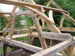oak, green oak, timber frame, traditional, timber roof frame, roof truss, oak framed building