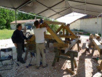 stage de charpente traditionnelle;timber framing course; france